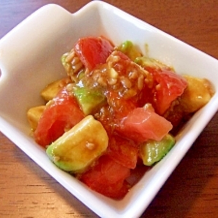 醤油麹で!アボカドとトマトの醤油麹和え☆